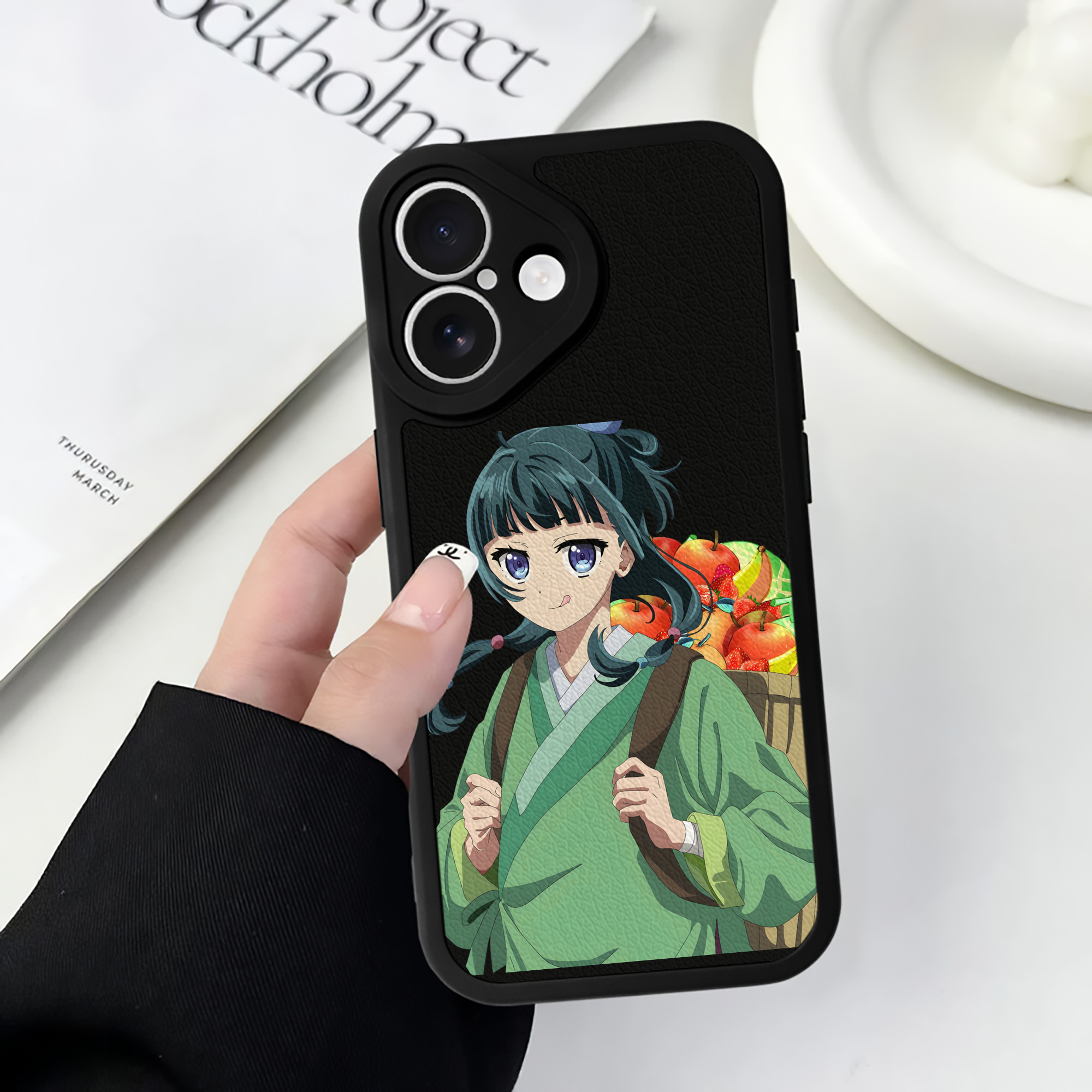 薬屋のひとりごと The Apothecary Diaries 【iPhone 16シリーズ対応】シリコンスマホケース（レザー調） 材質：シリコン